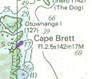 Cape Brett Lighthouse -on the map